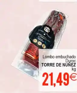 Supermercados Aquí TORRE DE NUÑEZ Lombo embuchado Duroc oferta