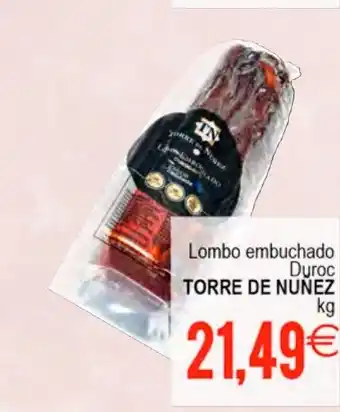 Supermercados Aquí TORRE DE NUÑEZ Lombo embuchado Duroc oferta