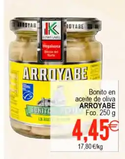 Supermercados Aquí ARROYABE Bonito en aceite de oliva oferta