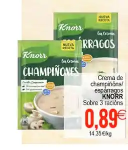 Supermercados Aquí KNORR Crema de champiñóns/ espárragos oferta