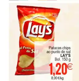 Supermercados Aquí LAY'S Patacas chips ao punto de sal oferta