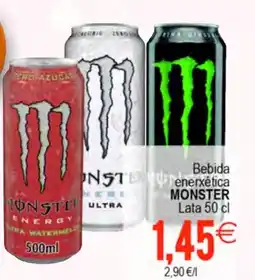 Supermercados Aquí MONSTER Bebida enerxética oferta