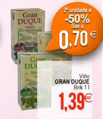 Supermercados Aquí GRAN DUQUE Viño oferta