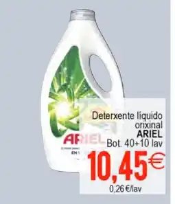 Supermercados Aquí ARIEL Deterxente liquido orixinal oferta