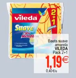 Supermercados Aquí VILEDA Baeta suave amarela oferta