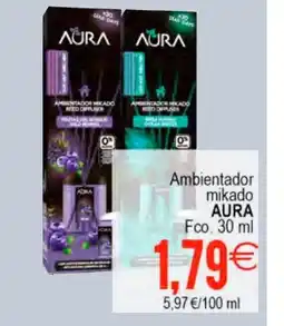 Supermercados Aquí AURA Ambientador mikado oferta