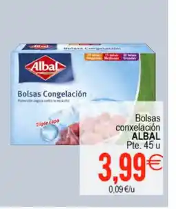 Supermercados Aquí ALBAL Bolsas conxelación oferta