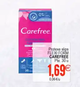 Supermercados Aquí CAREFREE Protexe slips flexi form oferta