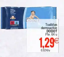 Supermercados Aquí DODOT Toalliñas dermoactive oferta