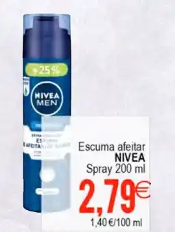 Supermercados Aquí NIVEA Escuma afeitar oferta