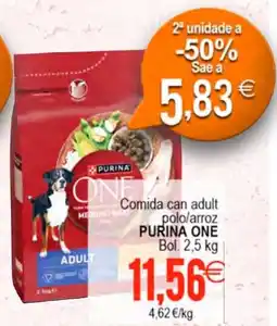 Supermercados Aquí PURINA ONE Comida can adult polo/arroz oferta