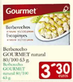 Supermercados Bip Bip GOURMET Berberecho natural oferta