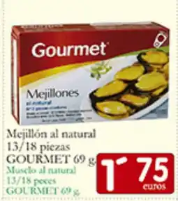 Supermercados Bip Bip GOURMET Mejillón al natural 13/18 piezas oferta