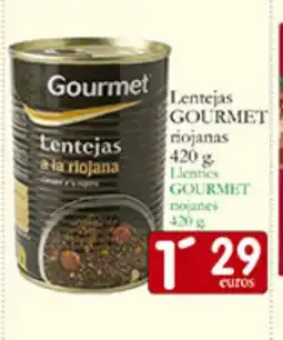 Supermercados Bip Bip GOURMET Lentejas oferta