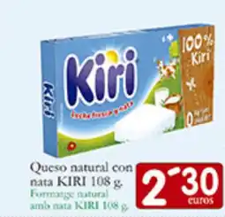 Supermercados Bip Bip KIRI Queso natural con nata oferta