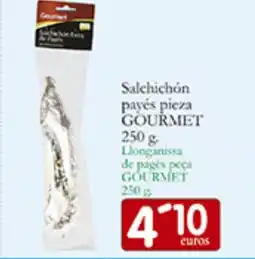 Supermercados Bip Bip GOURMET Salchichón payés pieza oferta