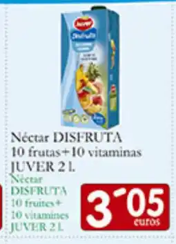 Supermercados Bip Bip JUVER Néctar disfruta 10 frutas+10 vitaminas oferta