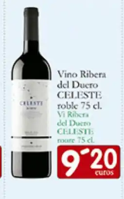 Supermercados Bip Bip CELESTE Vino Ribera del Duero oferta