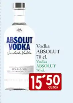 Supermercados Bip Bip ABSOLUT VODKA oferta