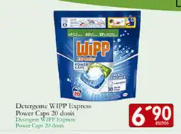 Supermercados Bip Bip WIPP Detergente Express Power Caps 20 dosis oferta