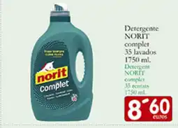 Supermercados Bip Bip NORIT Detergente complet 35 lavados oferta