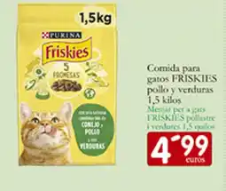 Supermercados Bip Bip FRISKIES Comida para pollo y verduras oferta