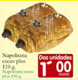 Supermercados Bip Bip Napolitana cacao plus oferta