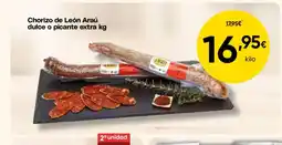 FROIZ Chorizo de León Araú dulce o picante extra oferta