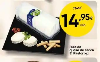 FROIZ EL PASTOR Rulo de queso de cabra oferta