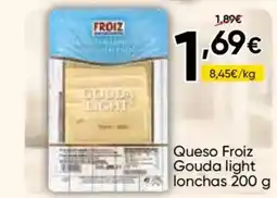 FROIZ FROIZ Queso Gouda light lonchas oferta