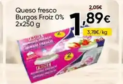 FROIZ FROIZ Queso fresco Burgos oferta