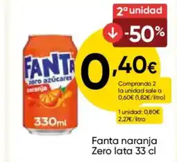 FROIZ FANTA naranja Zero lata oferta