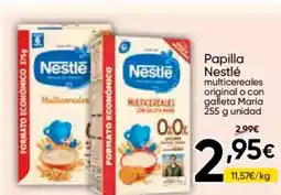 FROIZ Papilla Nestlé multicereales original o con galleta María oferta