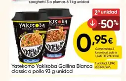 FROIZ GALLINA BLANCA Yatekomo Yakisoba classic o pollo oferta