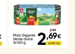 FROIZ Maíz Gigante Verde dulce oferta