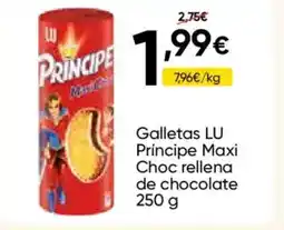FROIZ LU Galletas Príncipe Maxi Choc rellena de chocolate oferta