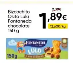 FROIZ FONTANEDA Bizcochito Osito Lulu chocolate oferta