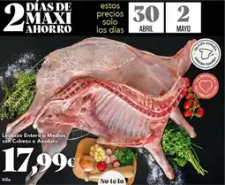 Gadis Lechazo Entero o Medios con Cabeza o Asadura oferta