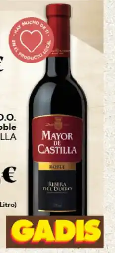 Gadis MAYOR DE CASTILLA Vino Tinto D.O. Ribera del Duero Roble oferta