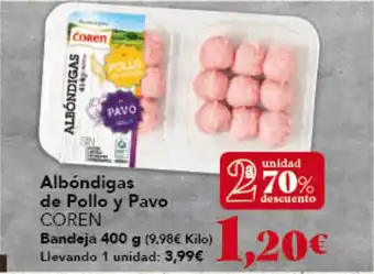 Gadis COREN Albóndigas de Pollo y Pavo oferta