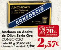 Gadis CONSORCIO Anchoas en Aceite de Oliva Serie Oro oferta