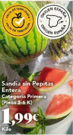 Gadis Sandía sin Pepitas Entera oferta