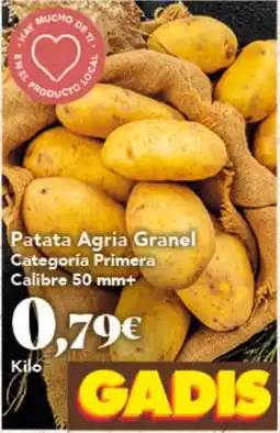 Gadis Patata Agria Granel oferta