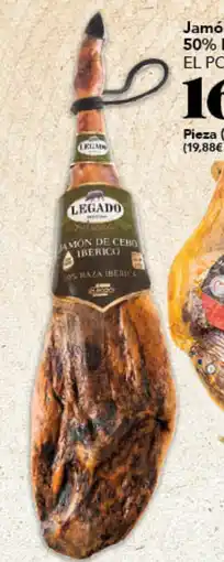 Gadis EL POZO LEGADO Jamón Cebo 50% Raza Ibérica oferta