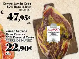 Gadis BOADAS Centro Jamón Cebo 50% Raza Ibérica oferta