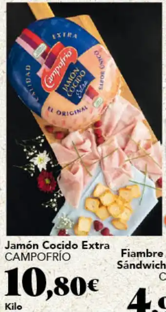 Gadis CAMPOFRIO Jamón Cocido Extra oferta