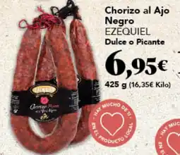Gadis EZEQUIEL Chorizo al Ajo Negro Dulce o Picante oferta