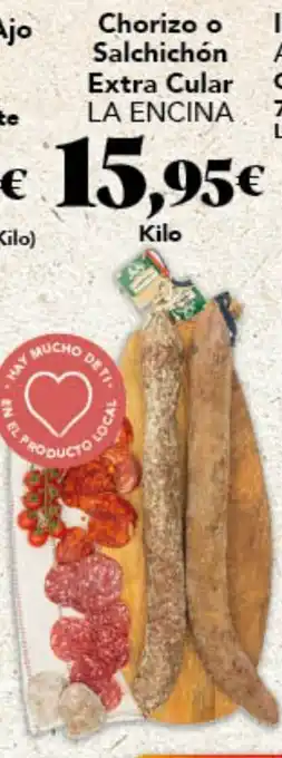 Gadis LA ENCINA Chorizo o Salchichón Extra Cular oferta