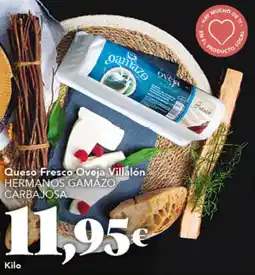 Gadis HERMANOS GAMAZO CARBAJOSA Queso Fresco Oveja Villalón oferta