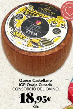Gadis CONSORCIÓ DEL OVINO Queso Castellano IGP Oveja Curado oferta